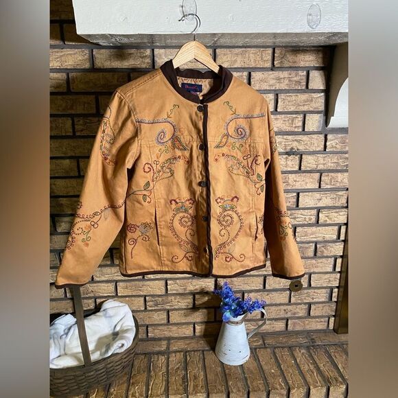 ‎Vintage Denim & Co embroidered jacket - Picture 1 of 7